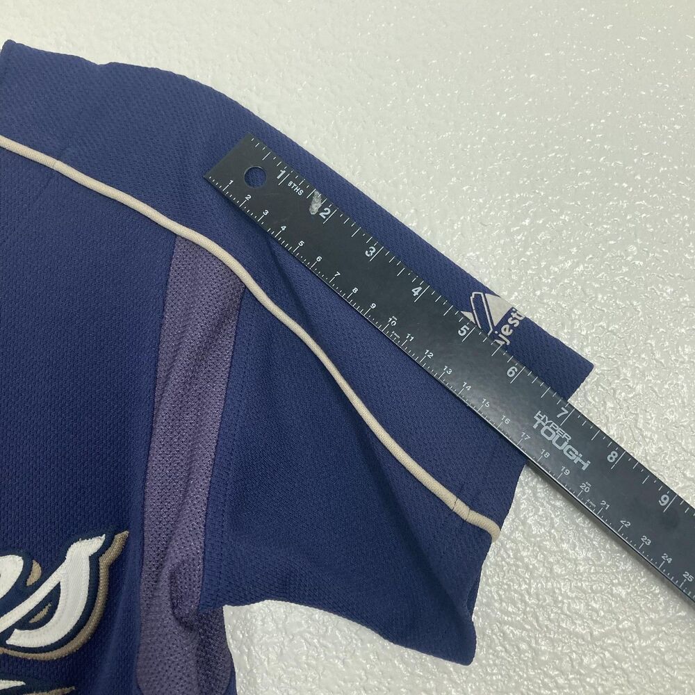 San Diego Padres Jersey Youth 7 Blue MLB Baseball Majestic Authentic Boys - Picture 7 of 13
